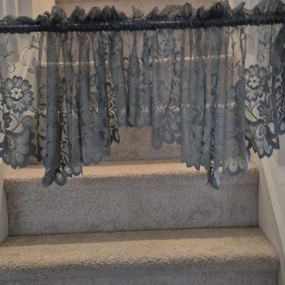 Lacey Sage Green Curtain Valances Two